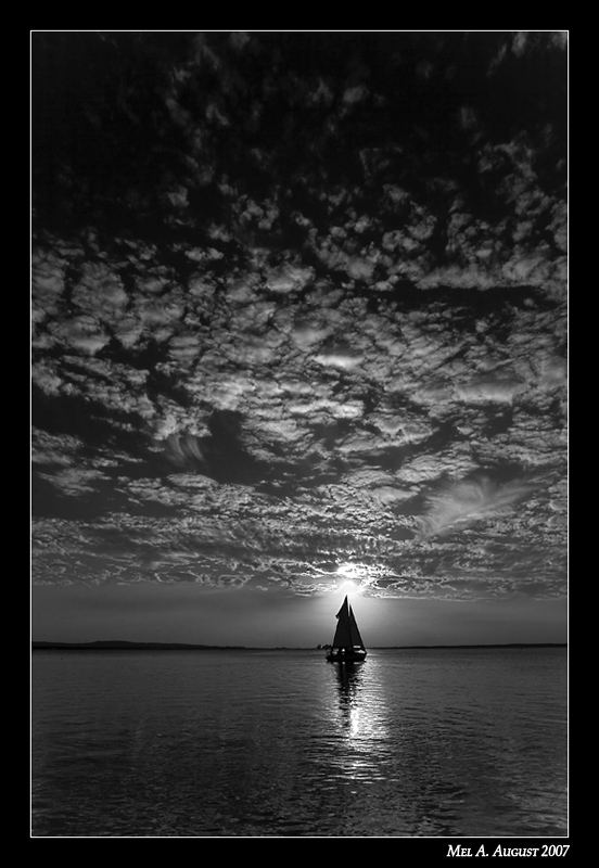 tramonto in B/W