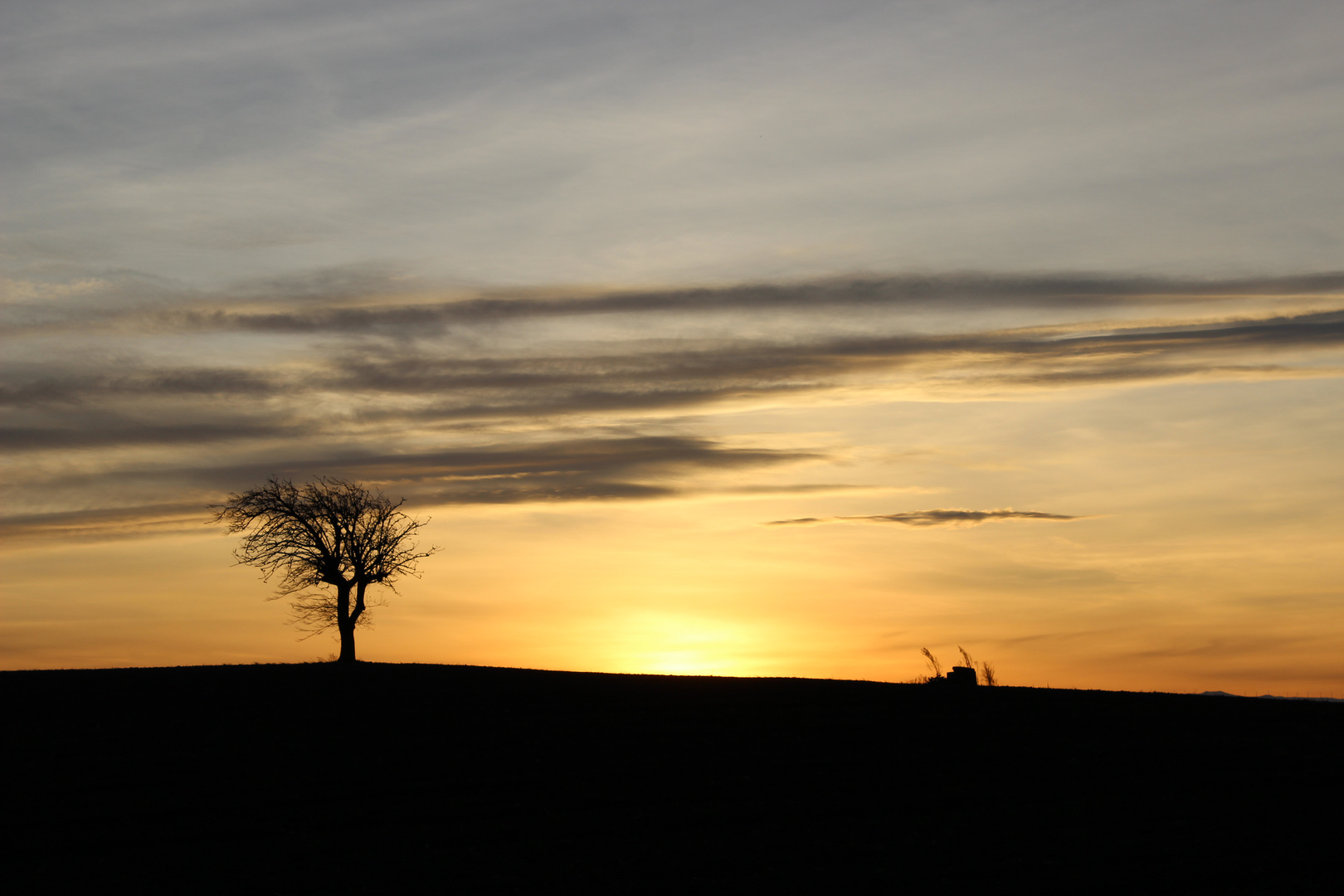 Tramonto in campagna