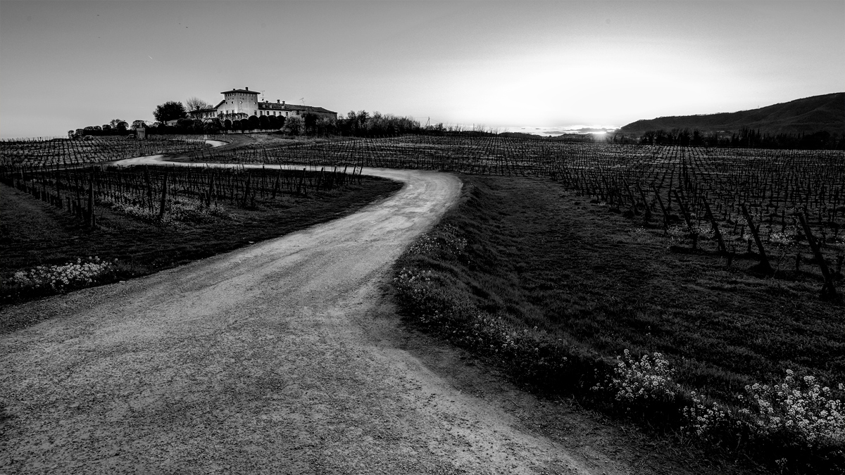 Tramonto in franciacorta