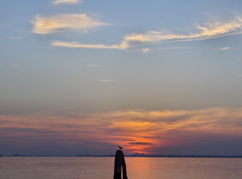 tramonto in laguna