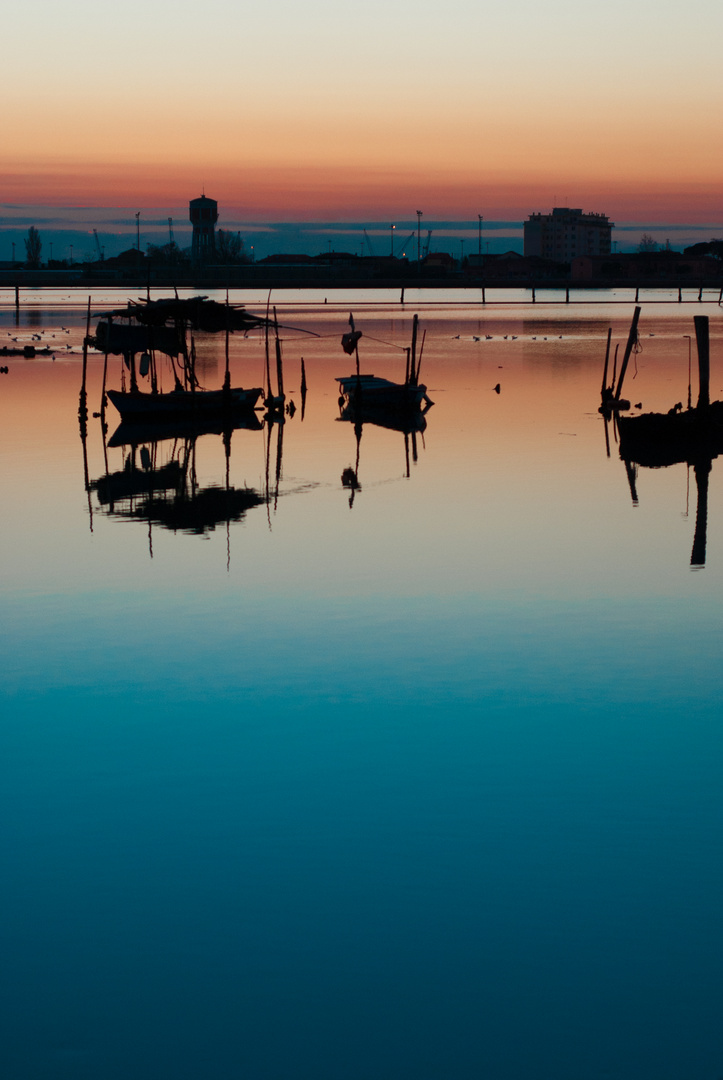 Tramonto in laguna