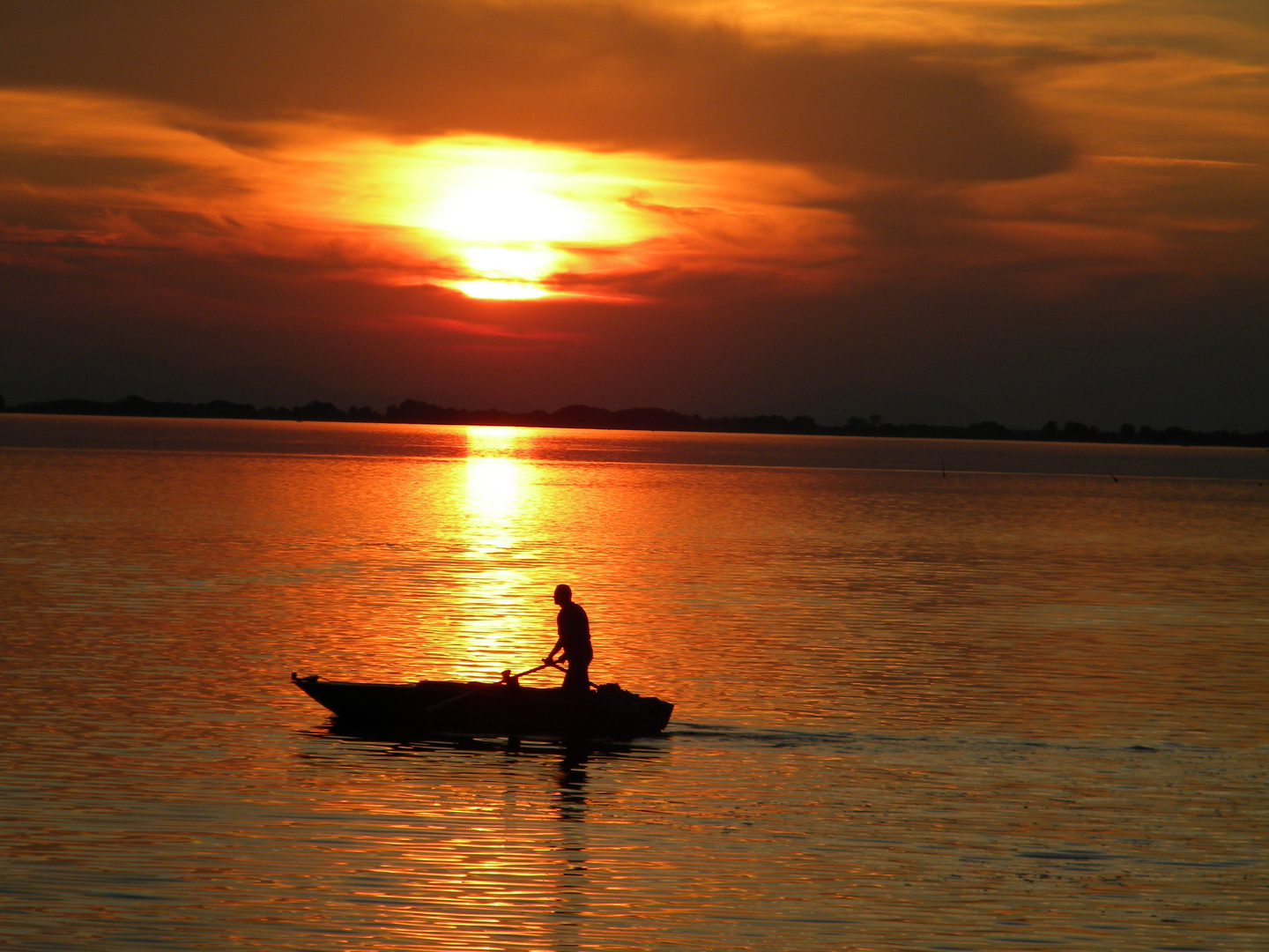 Tramonto in laguna