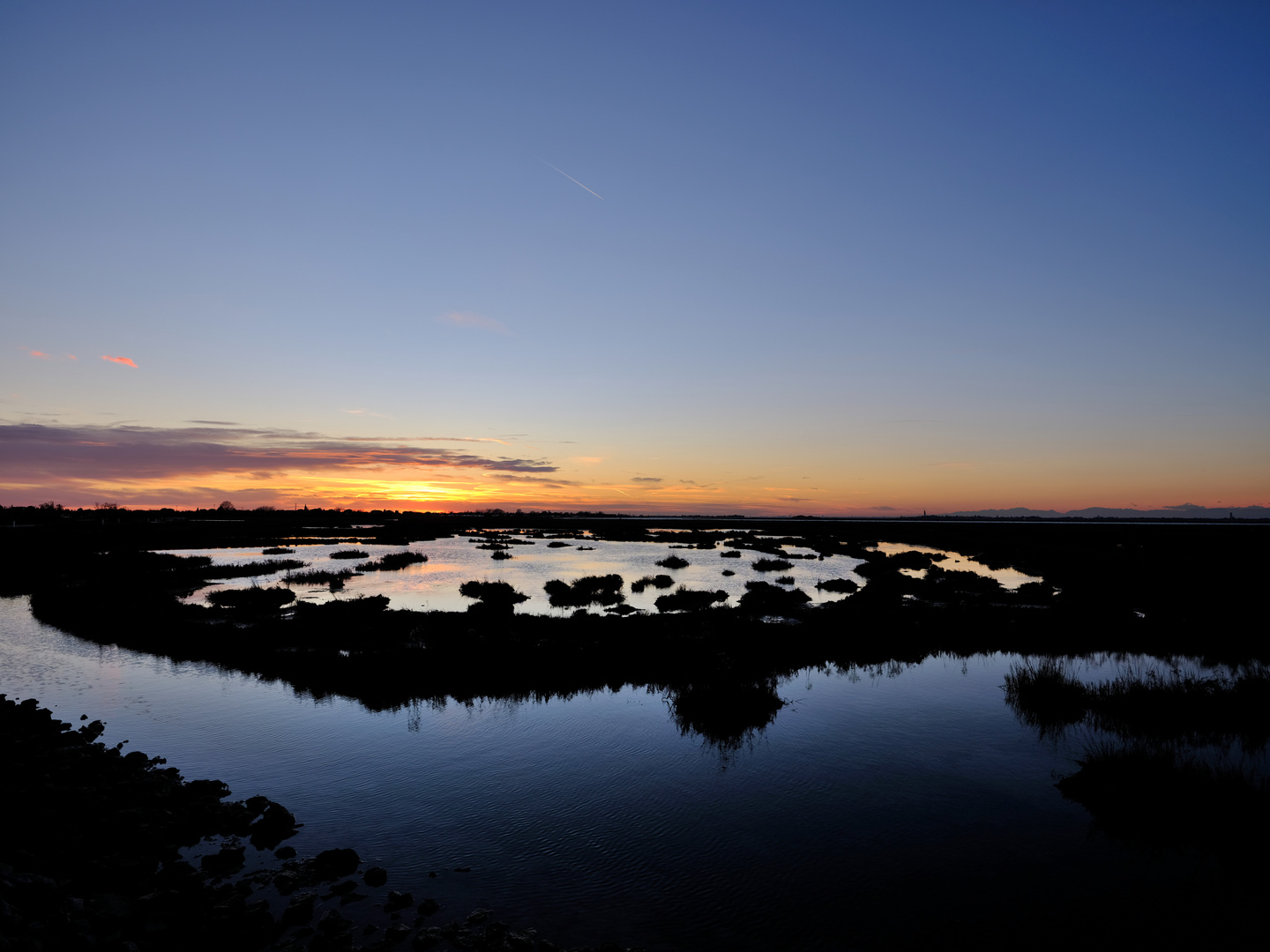 tramonto in laguna