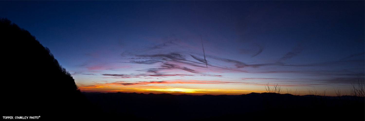 Tramonto in Lunigiana