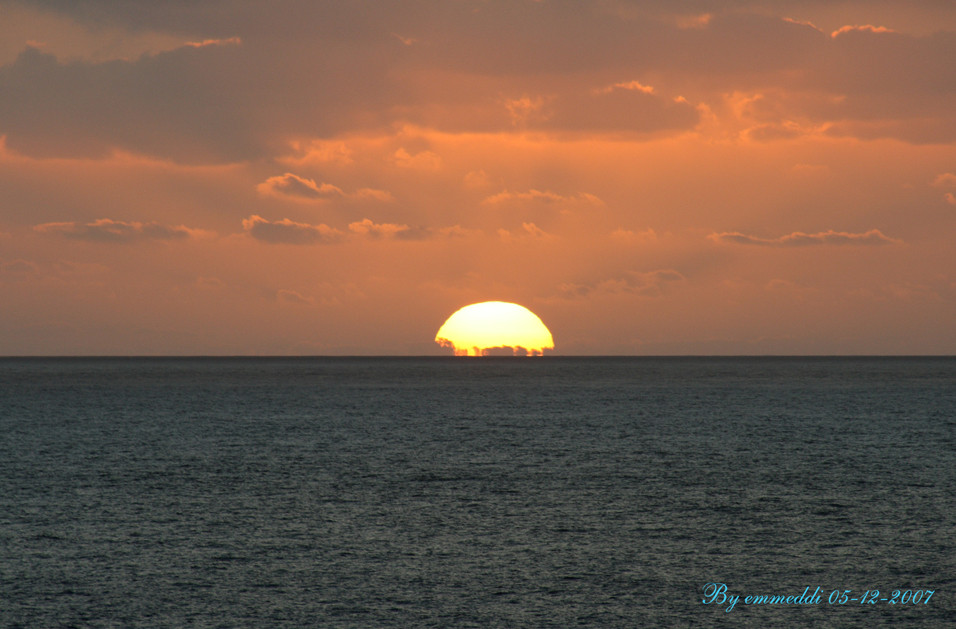 Tramonto in mare