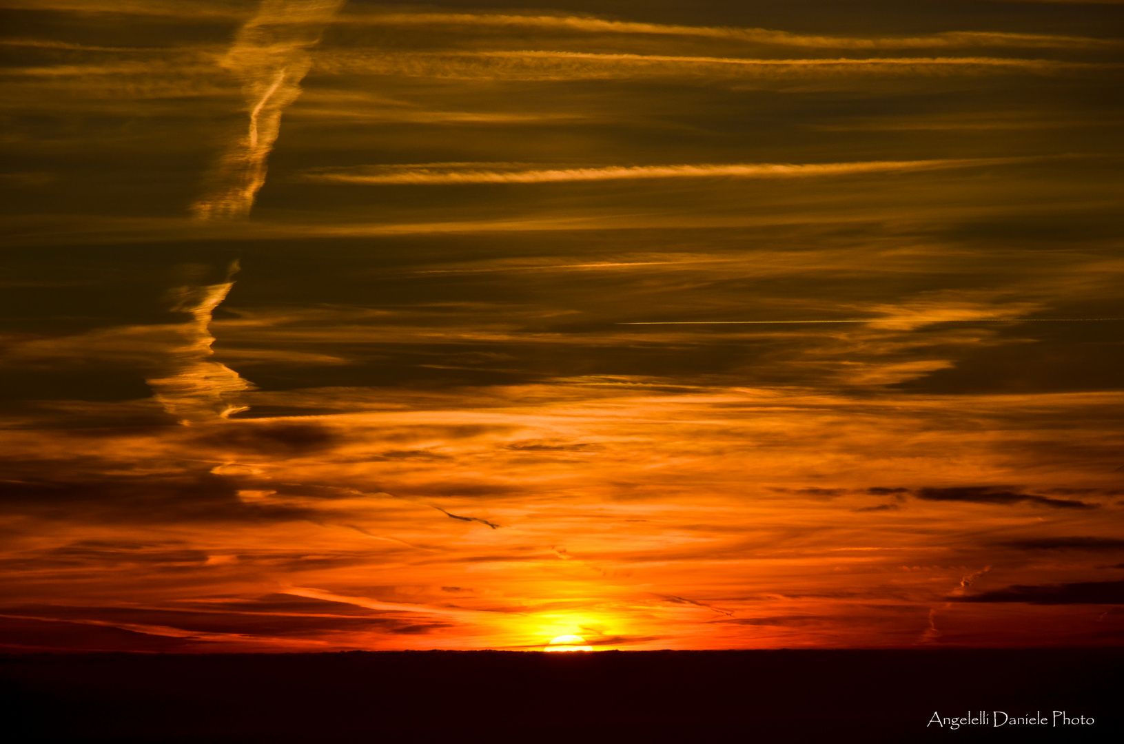 tramonto in montagna