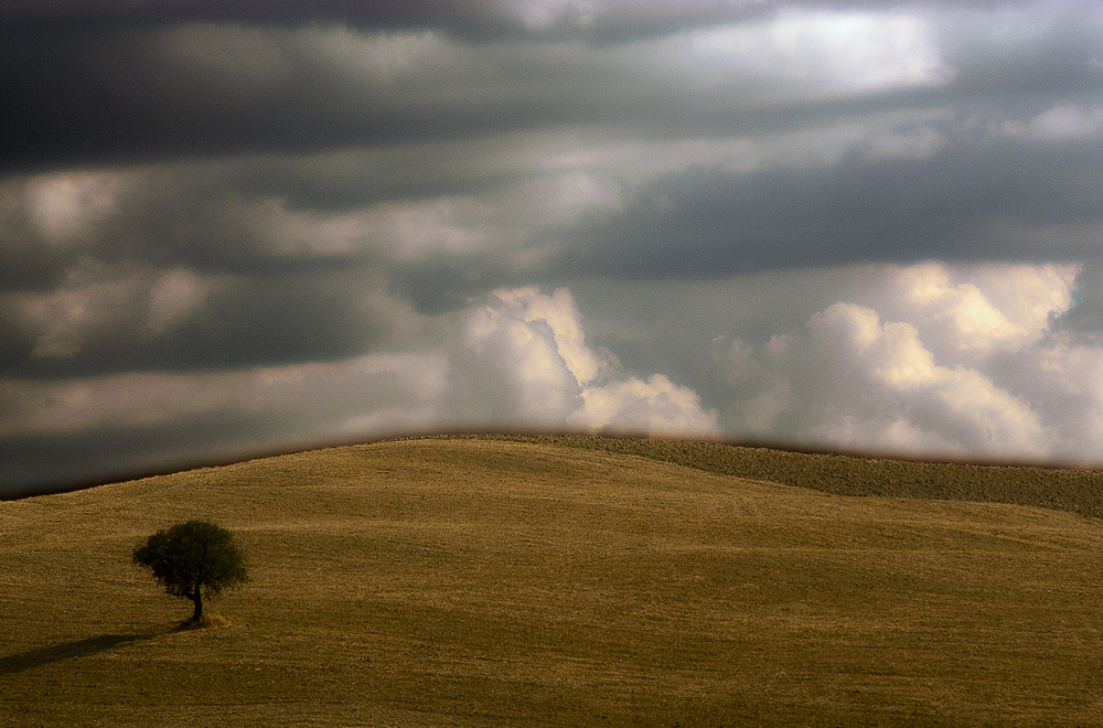 Tramonto in terra senese