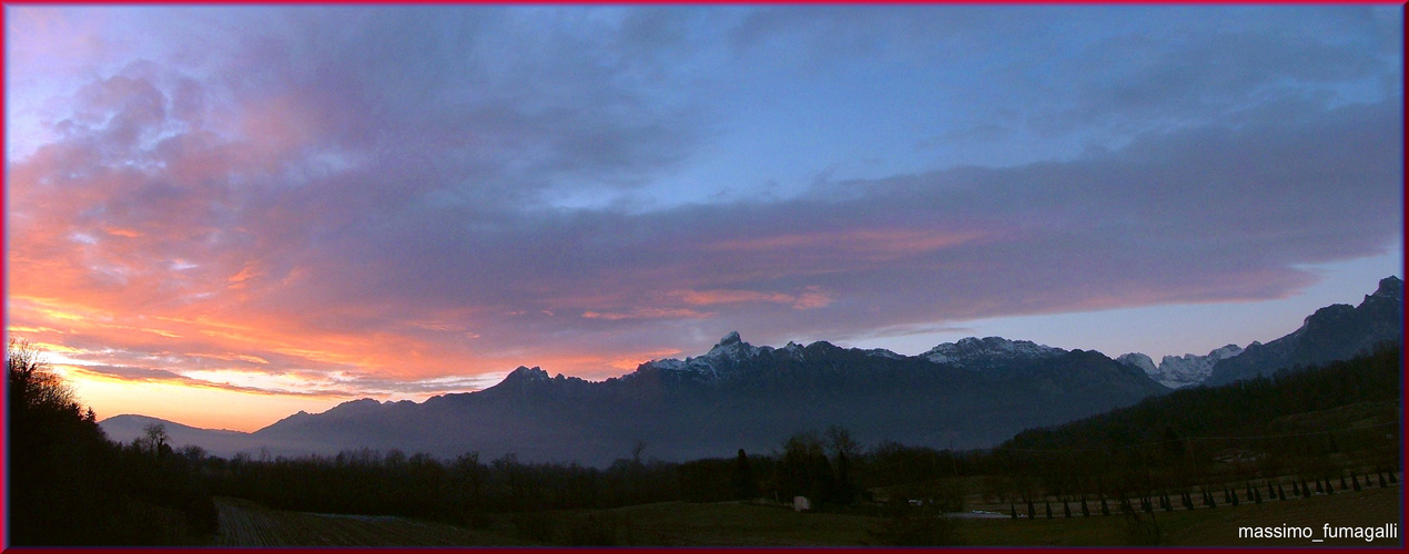 Tramonto in Val Belluna