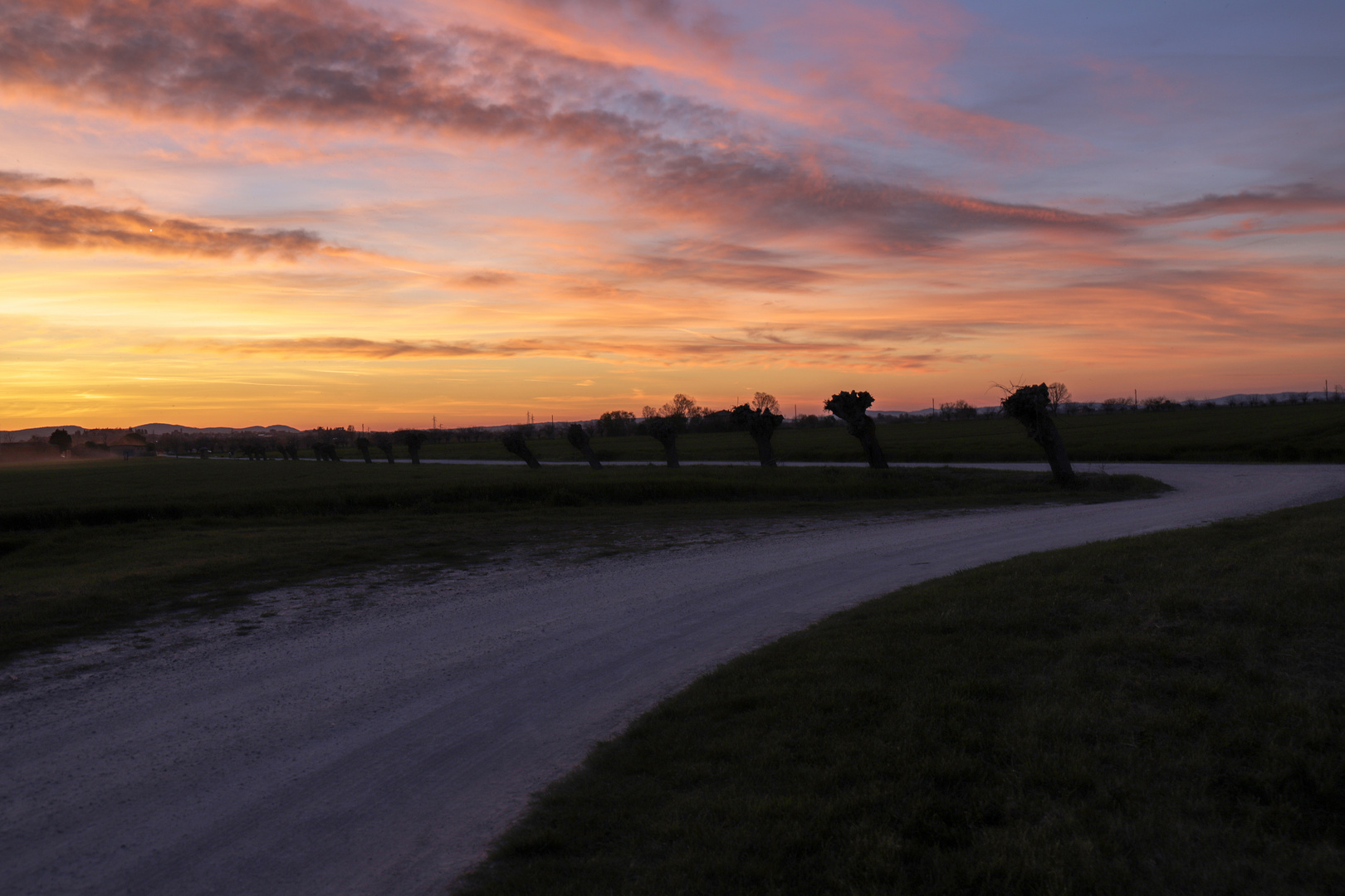 Tramonto in val di Chiana