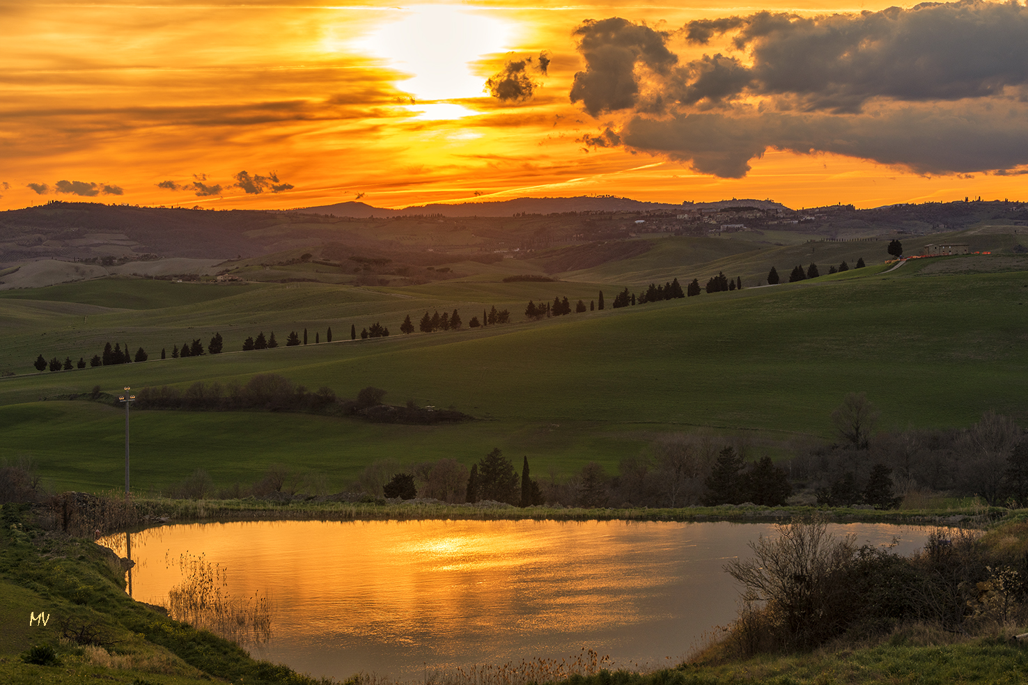 Tramonto in val d'Orcia 