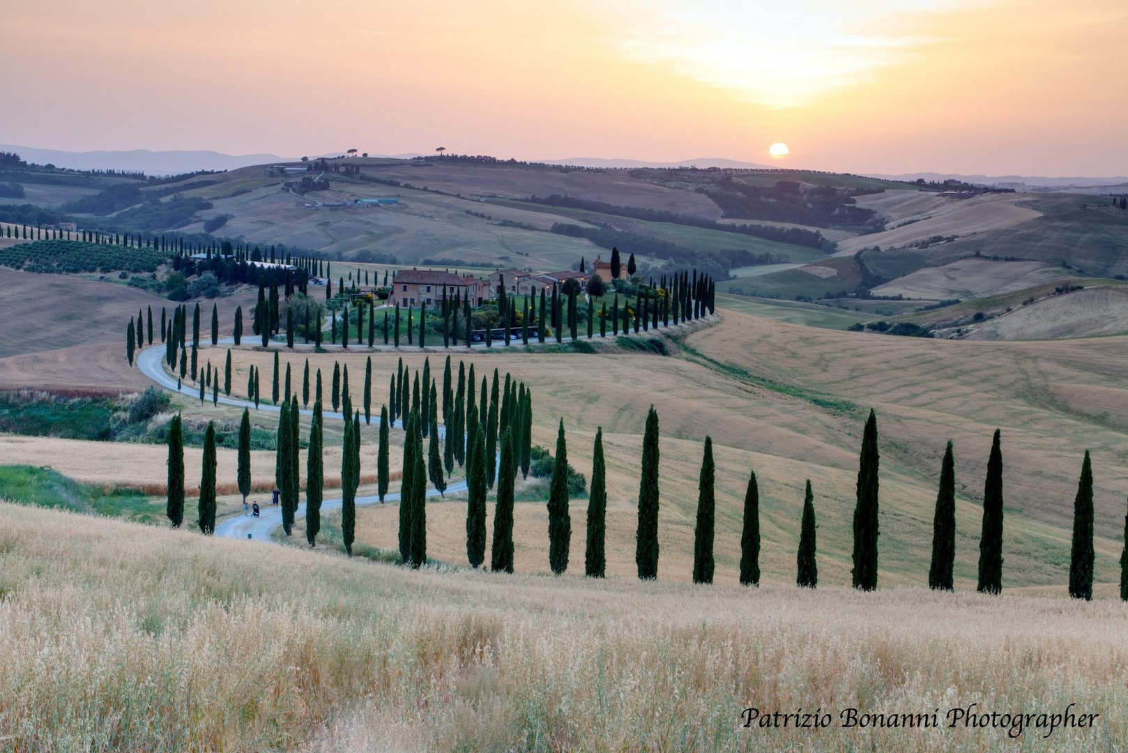 Tramonto in Val d’Orcia