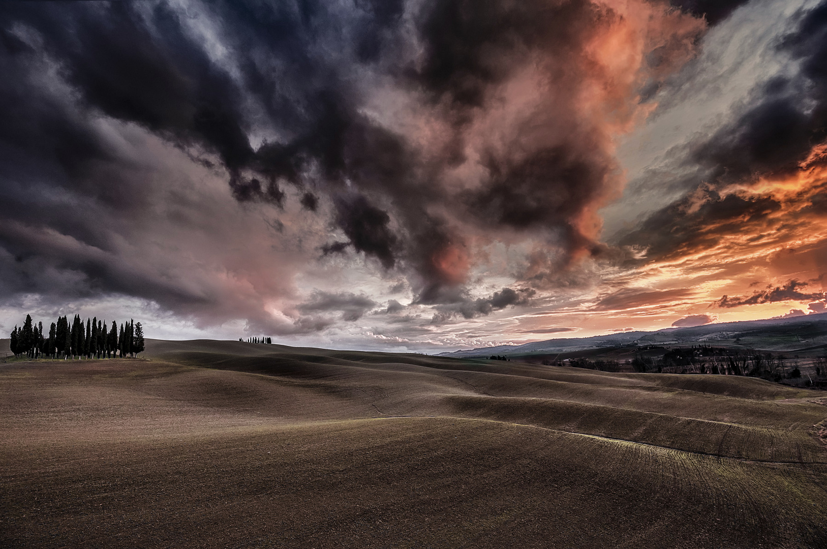 Tramonto in Val d'Orcia