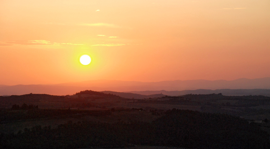 Tramonto in Val D'Orcia