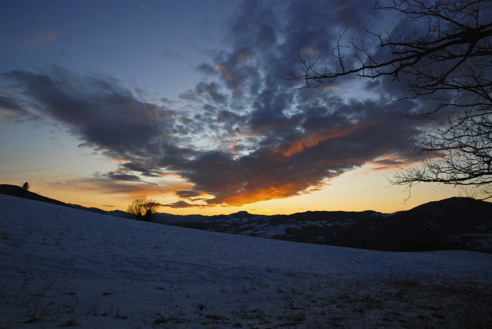 Tramonto in val Trebbia