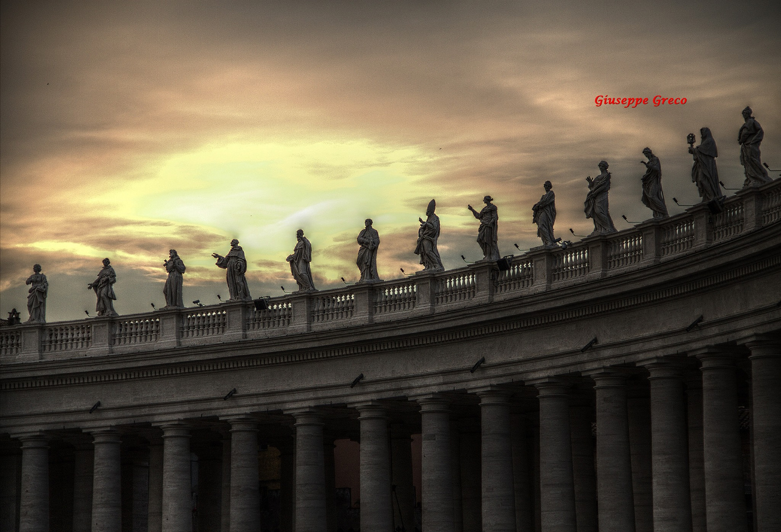 Tramonto in vaticano