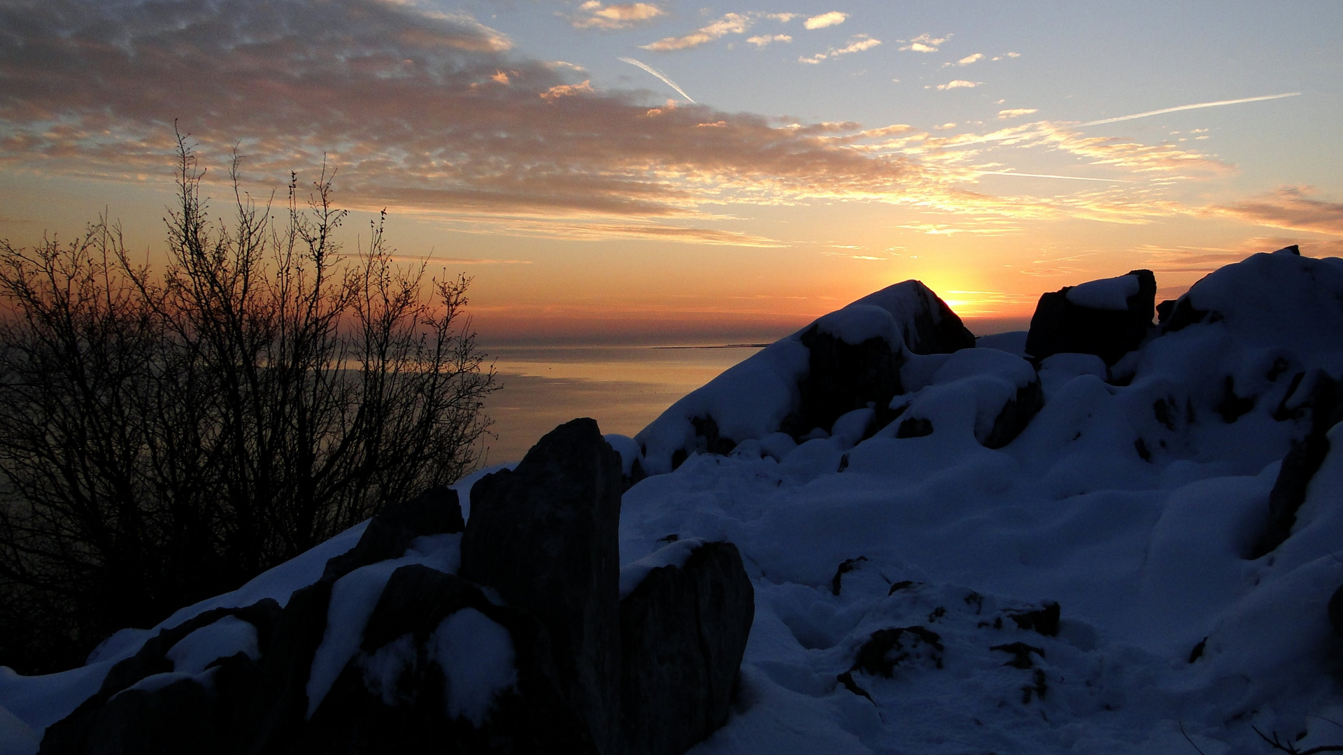 Tramonto innevato