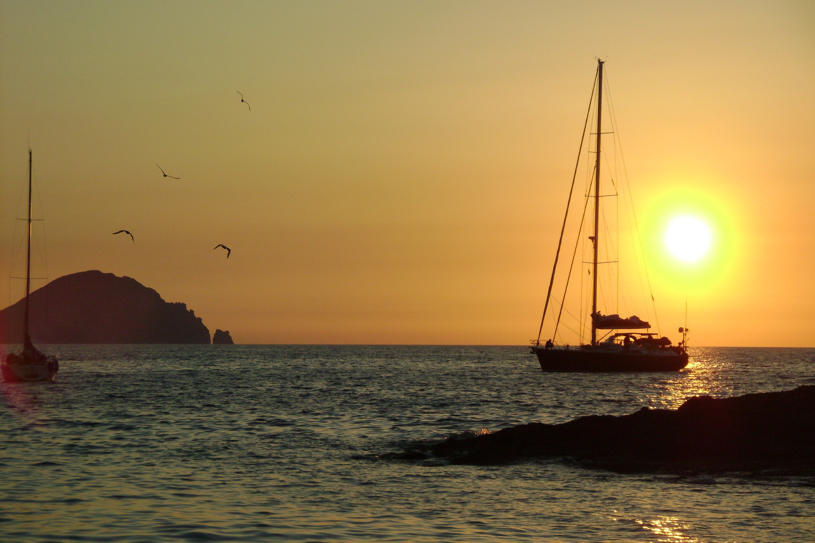 tramonto isola di ponza