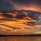 Tramonto, lago di Varese