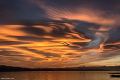 Tramonto, lago di Varese