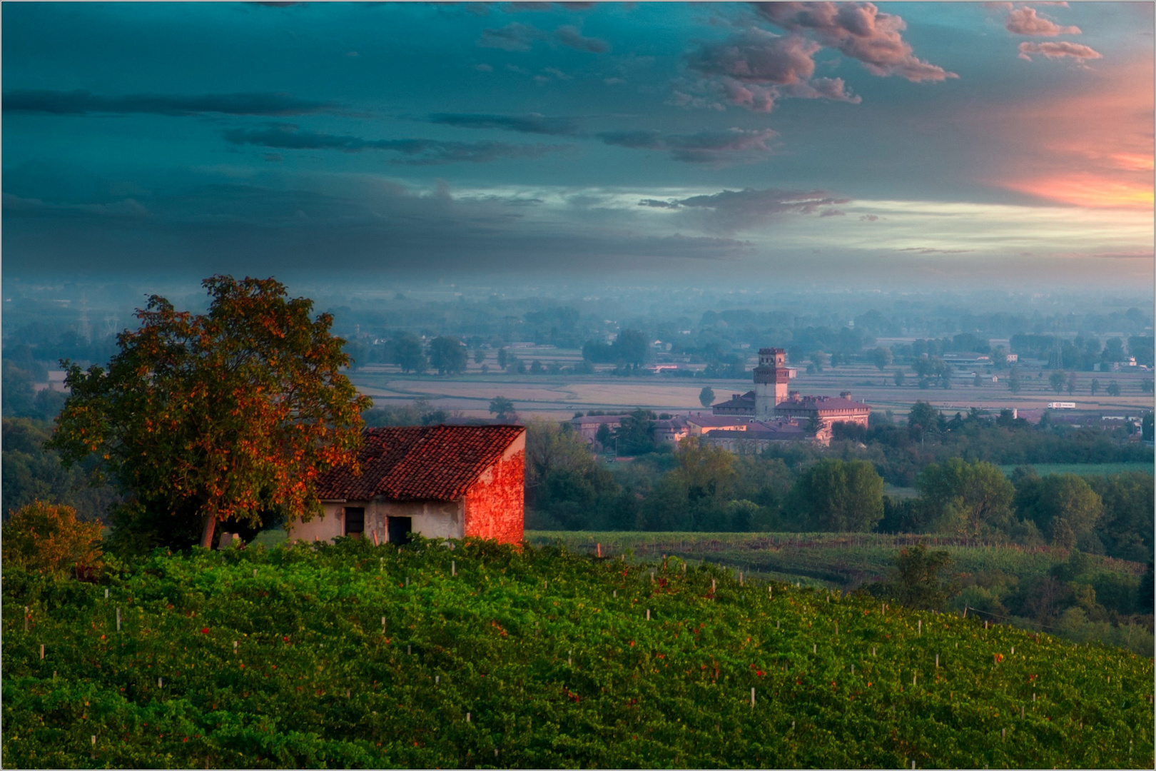 Tramonto lombardo.