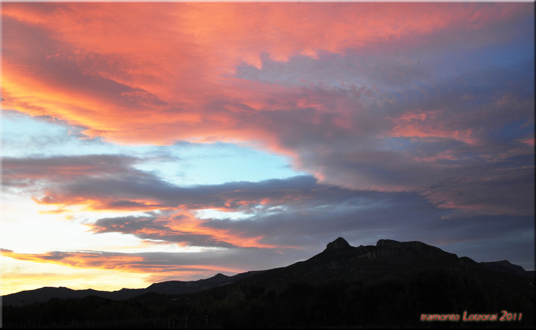 tramonto Lotzorai - sardegna -