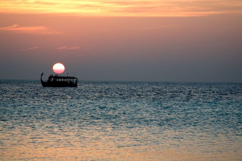 tramonto maldiviano