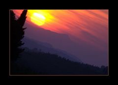 tramonto nel chianti