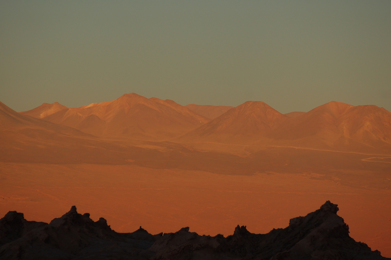 Tramonto nel deserto di Atacama (Cile)