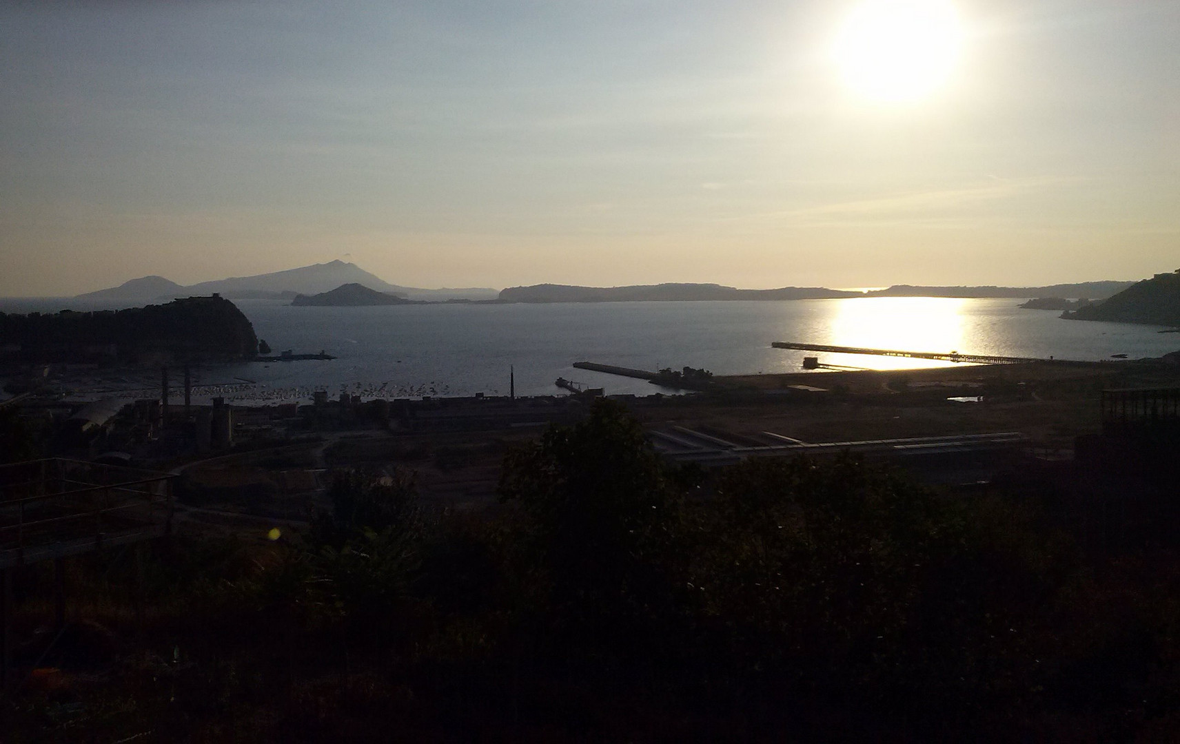 tramonto nel golfo di Pozzuoli 2013