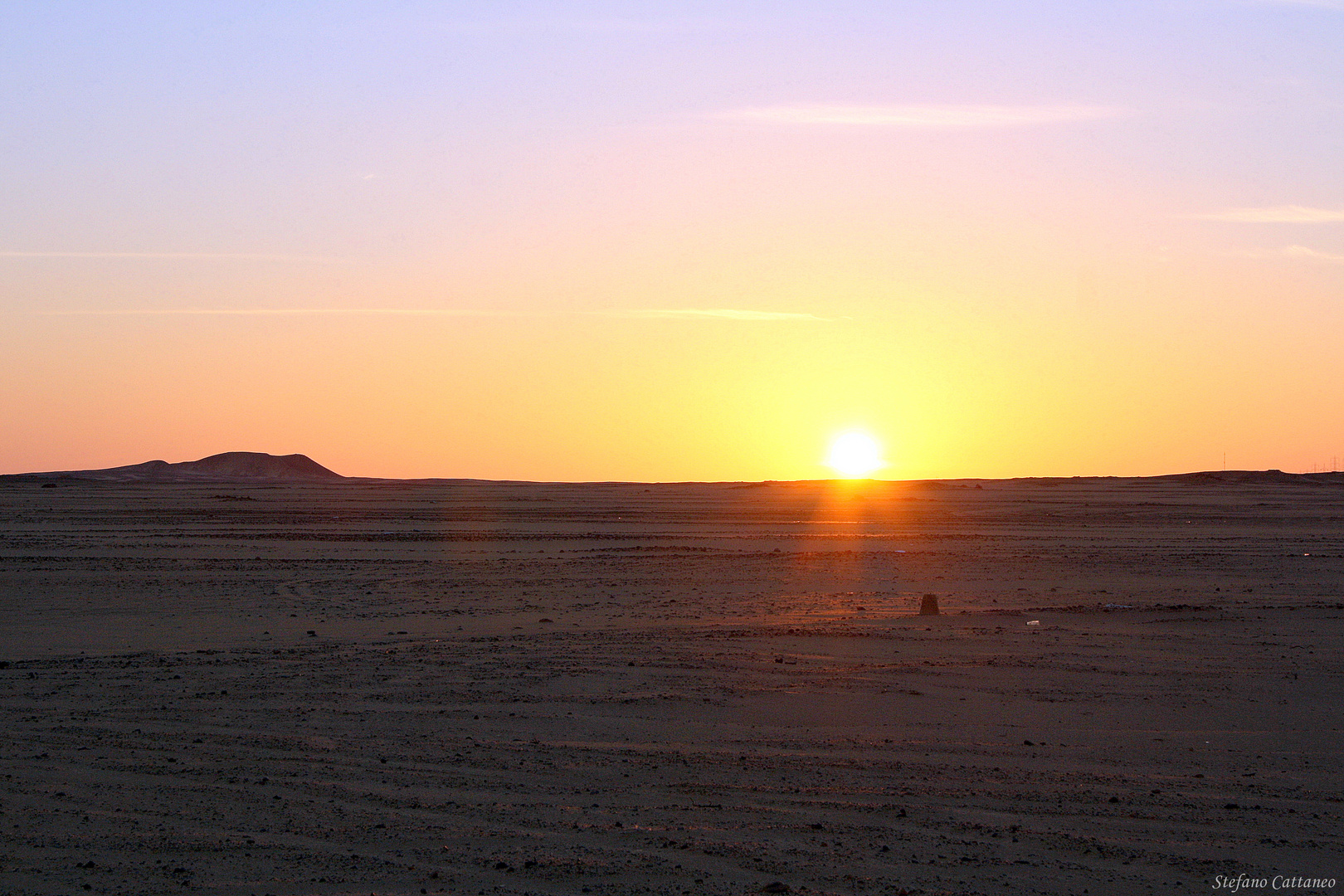 Tramonto nel Sahara