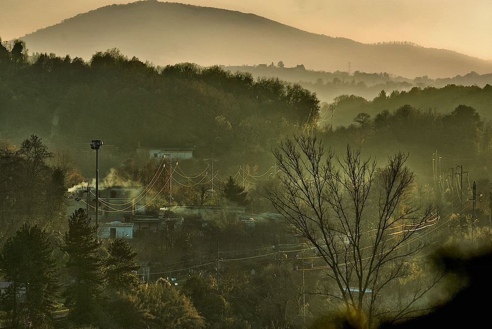 Tramonto nel solstizio d'inverno