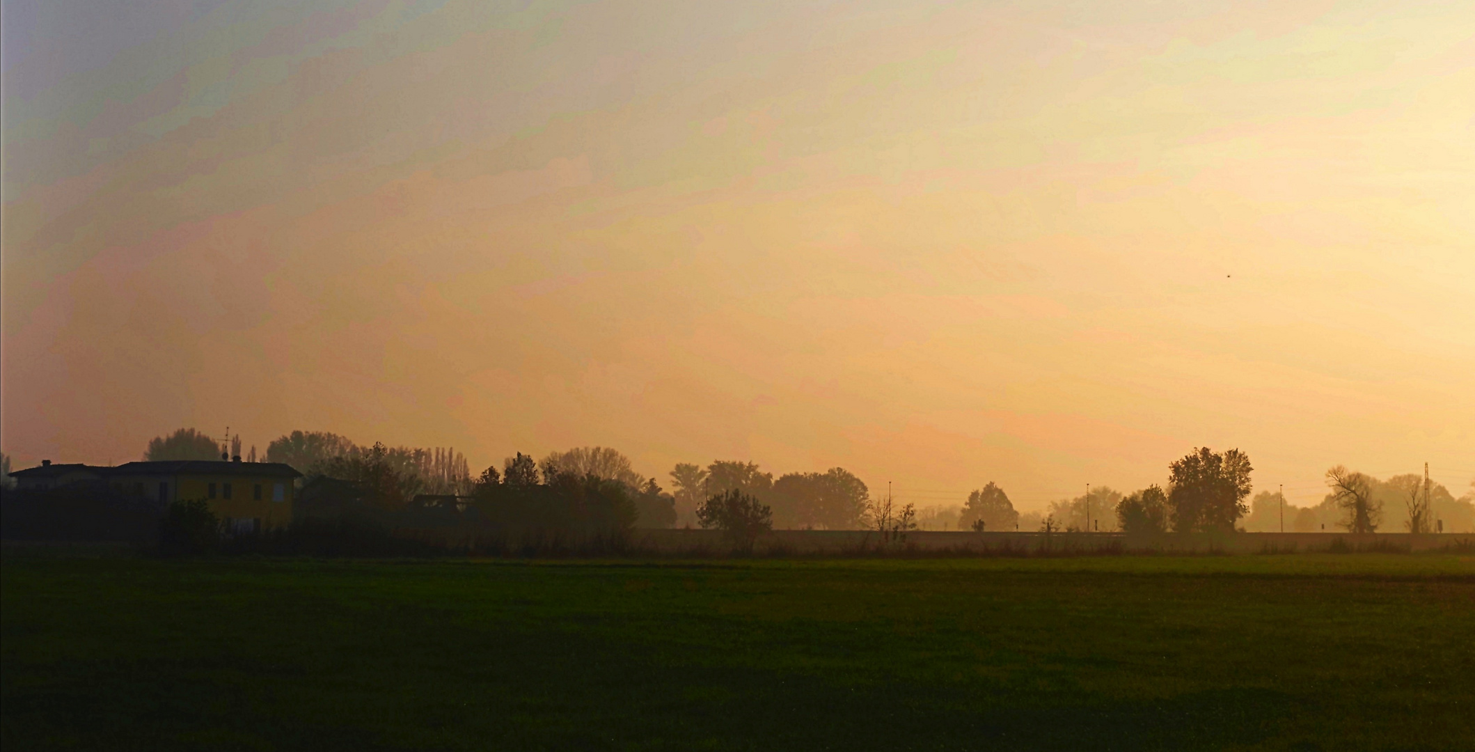 Tramonto nella Bassa