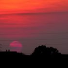 Tramonto nella pianura padana