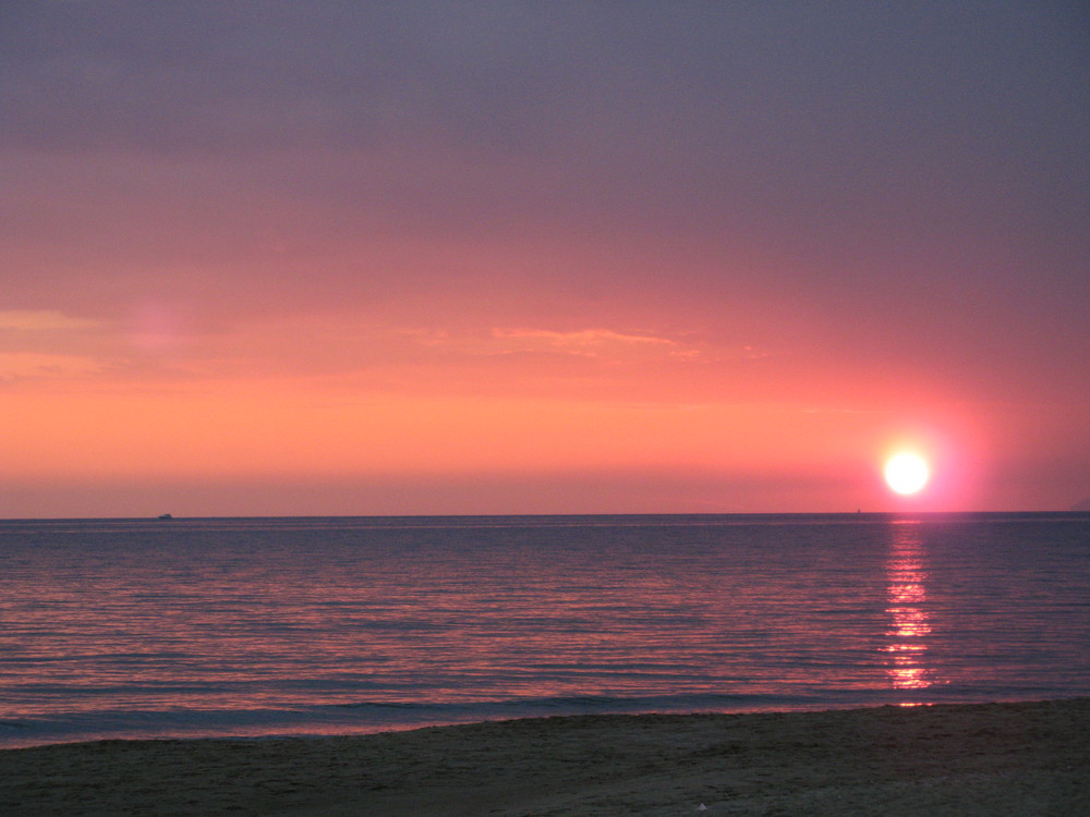 Tramonto nella riviera di Ulisse