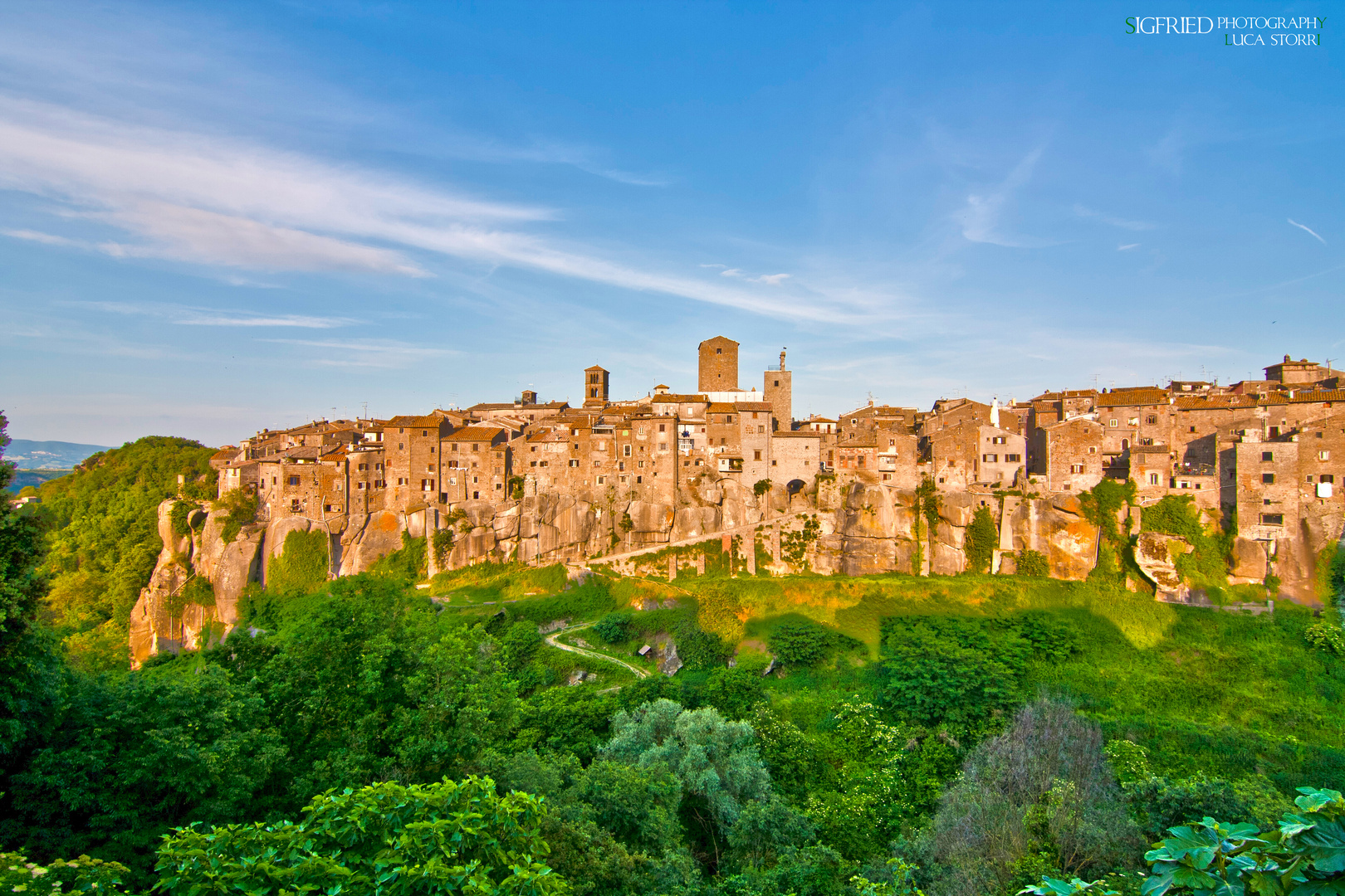 Tramonto nell'antica Vitorchiano