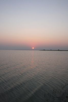 Tramonto nelle depressioni saline