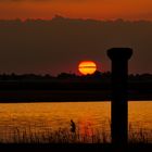 Tramonto nelle saline di Cervia