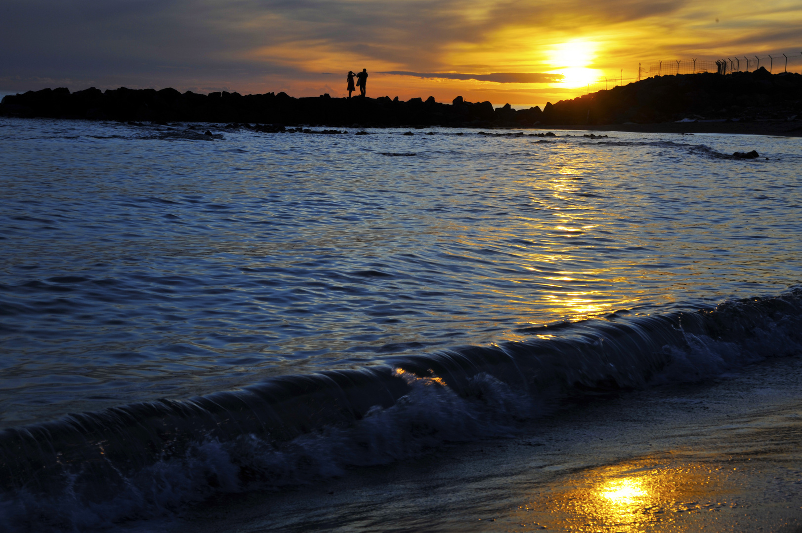 Tramonto per due innamorati