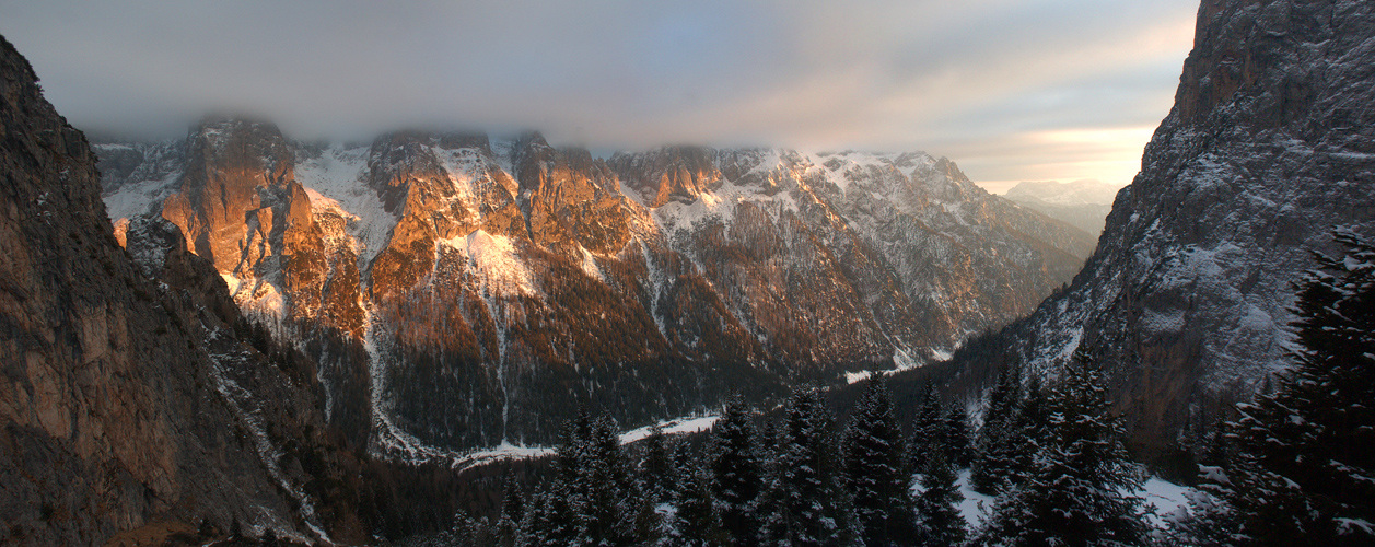 Tramonto per metà