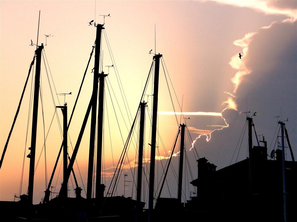 tramonto porto di grado