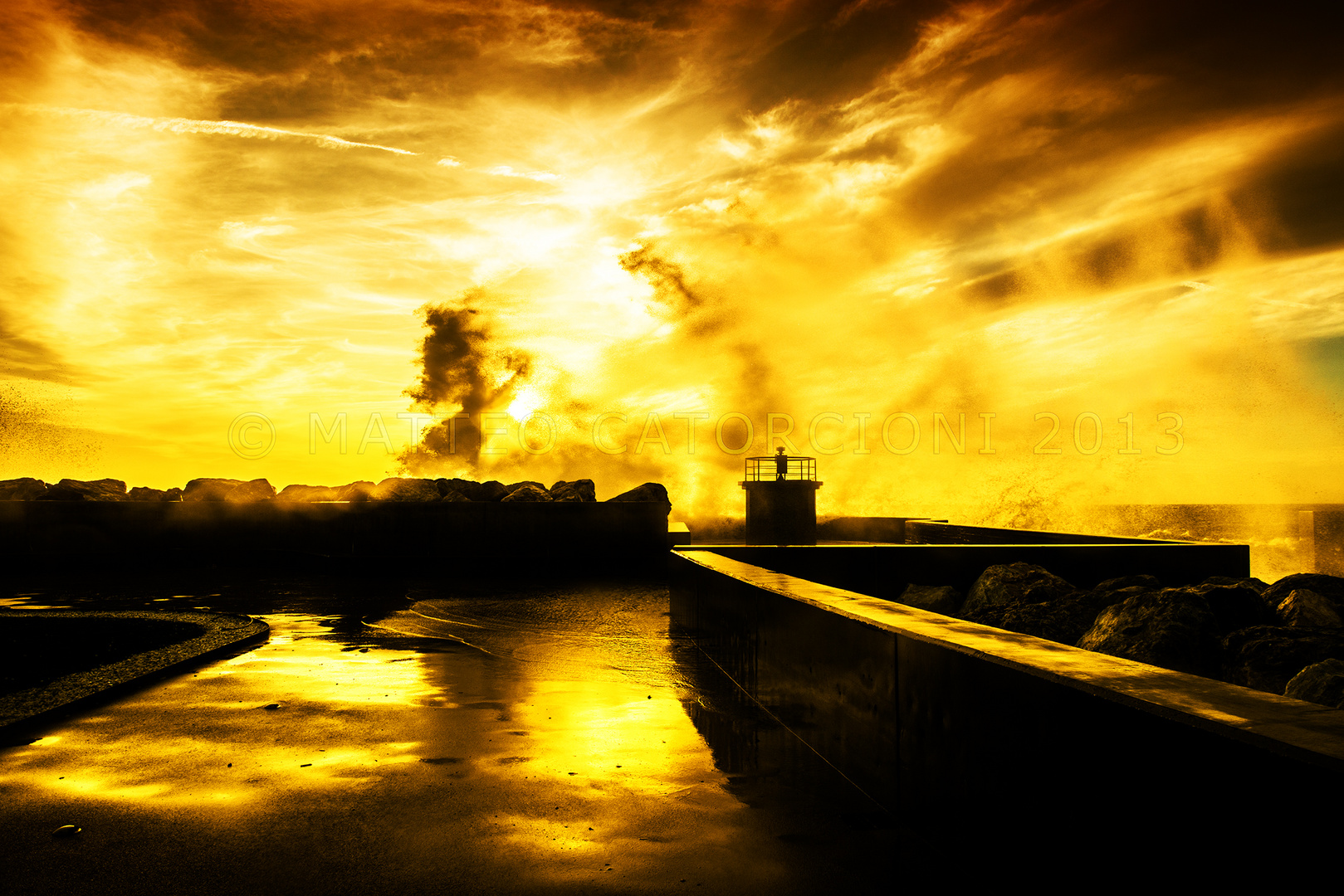 Tramonto Porto di Pisa