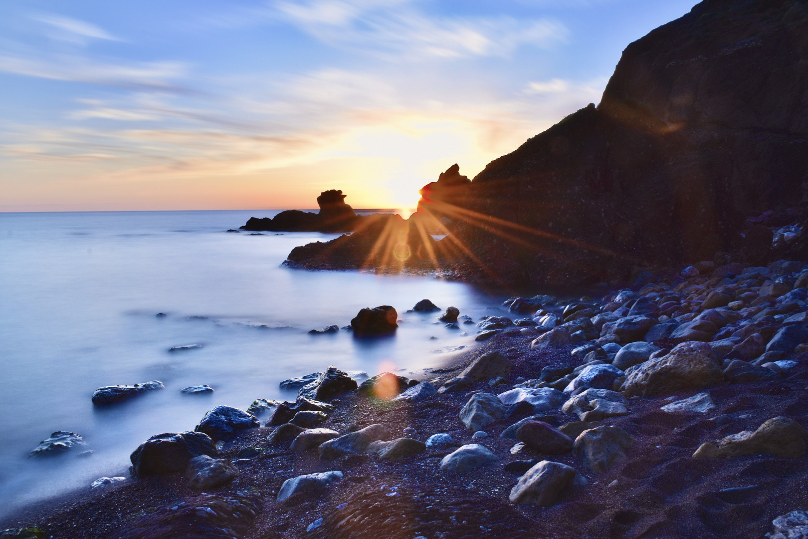 Tramonto Portu Banda Nebida Sud Sardegna 