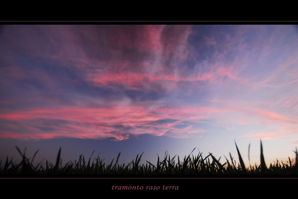 tramonto raso terra