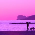 tramonto rosa su alghero