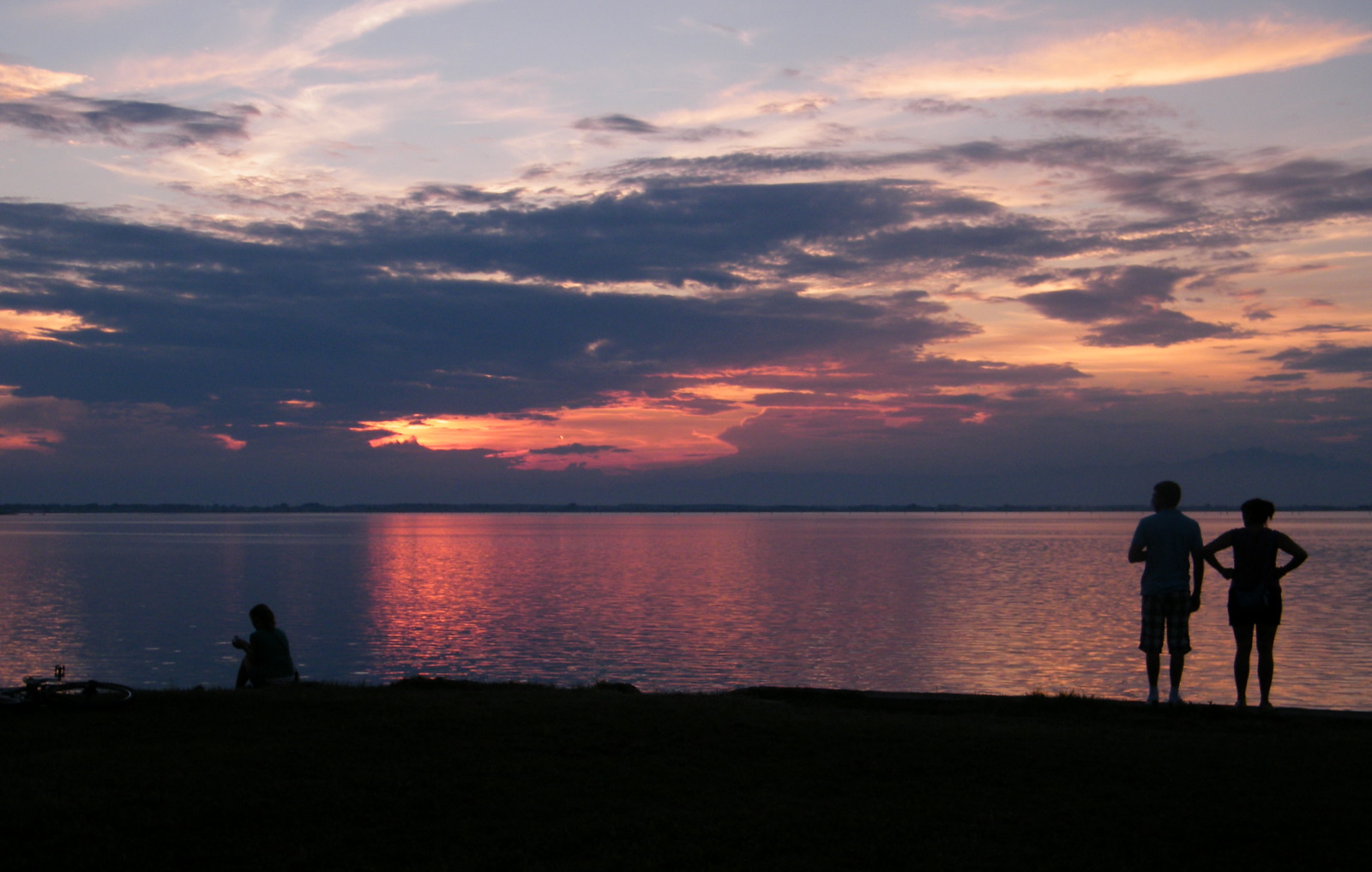 ... tramonto rosato in Laguna...