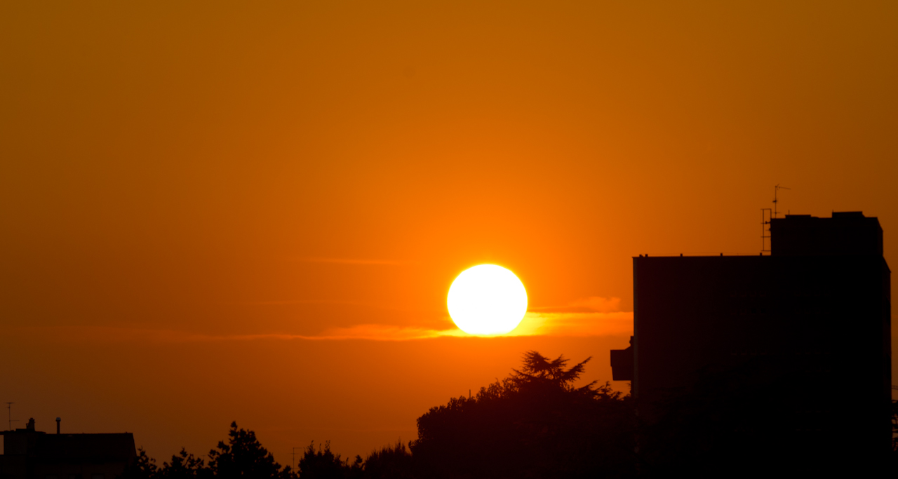 tramonto rosso