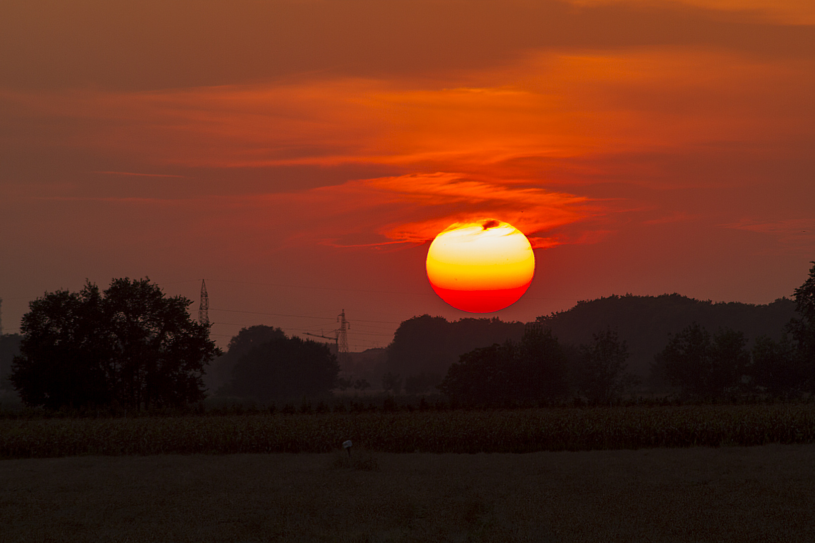 Tramonto rosso sangue