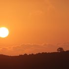 Tramonto sopra monte sirai