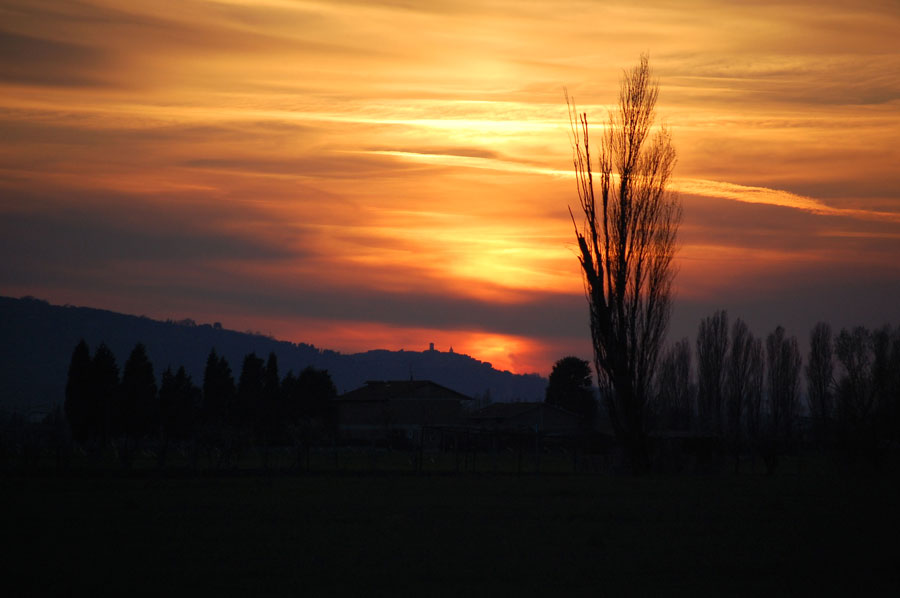 Tramonto su Assisi