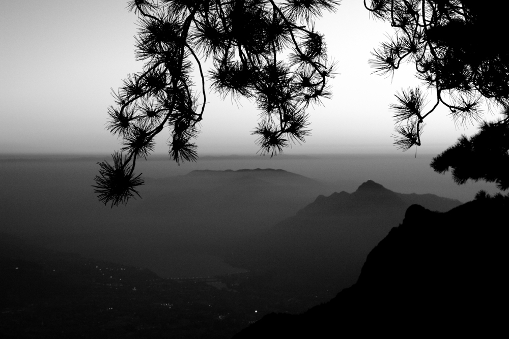 tramonto su Lecco